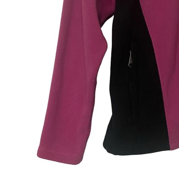 The North Face Womens Size Medium TKA 200 Full Zip Fleece Jacket Pink Black - Picture 5 of 14